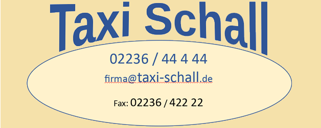 Taxi Schall Wesseling – Taxi rufen: 02236 44444